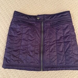 Quilted Insulated Purple Skirt with Zipper by Athleta
